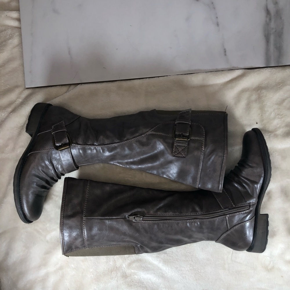 BareTraps Sandra Gray Riding Boot Sz 6M - Picture 5 of 7
